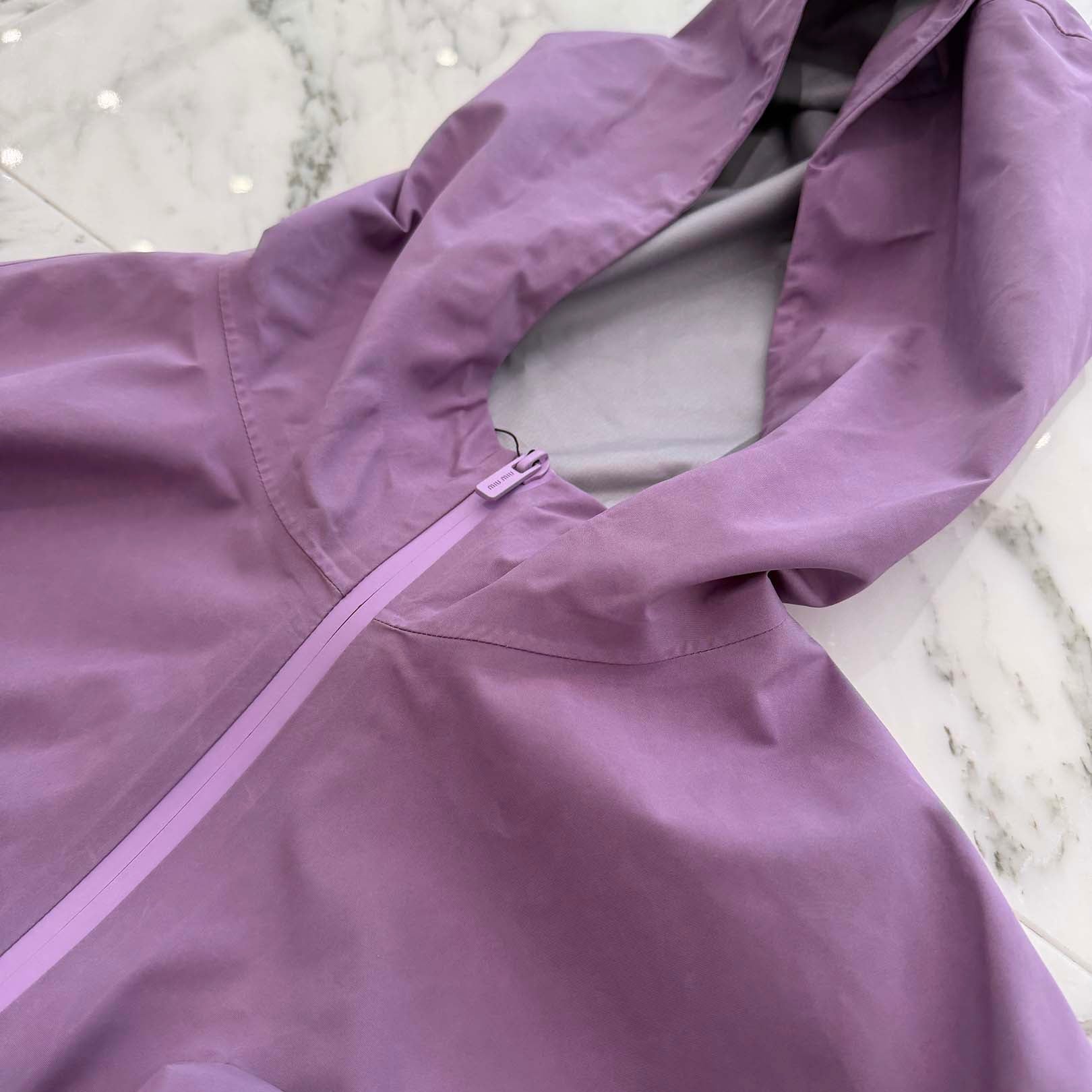 MIU MIU 2024SS Technical Canvas Blouson Jacket ML1145 S0000 1V94 Size S ミュウミュウ テクニカルキャンバス ブルゾン ジャケット サイズS