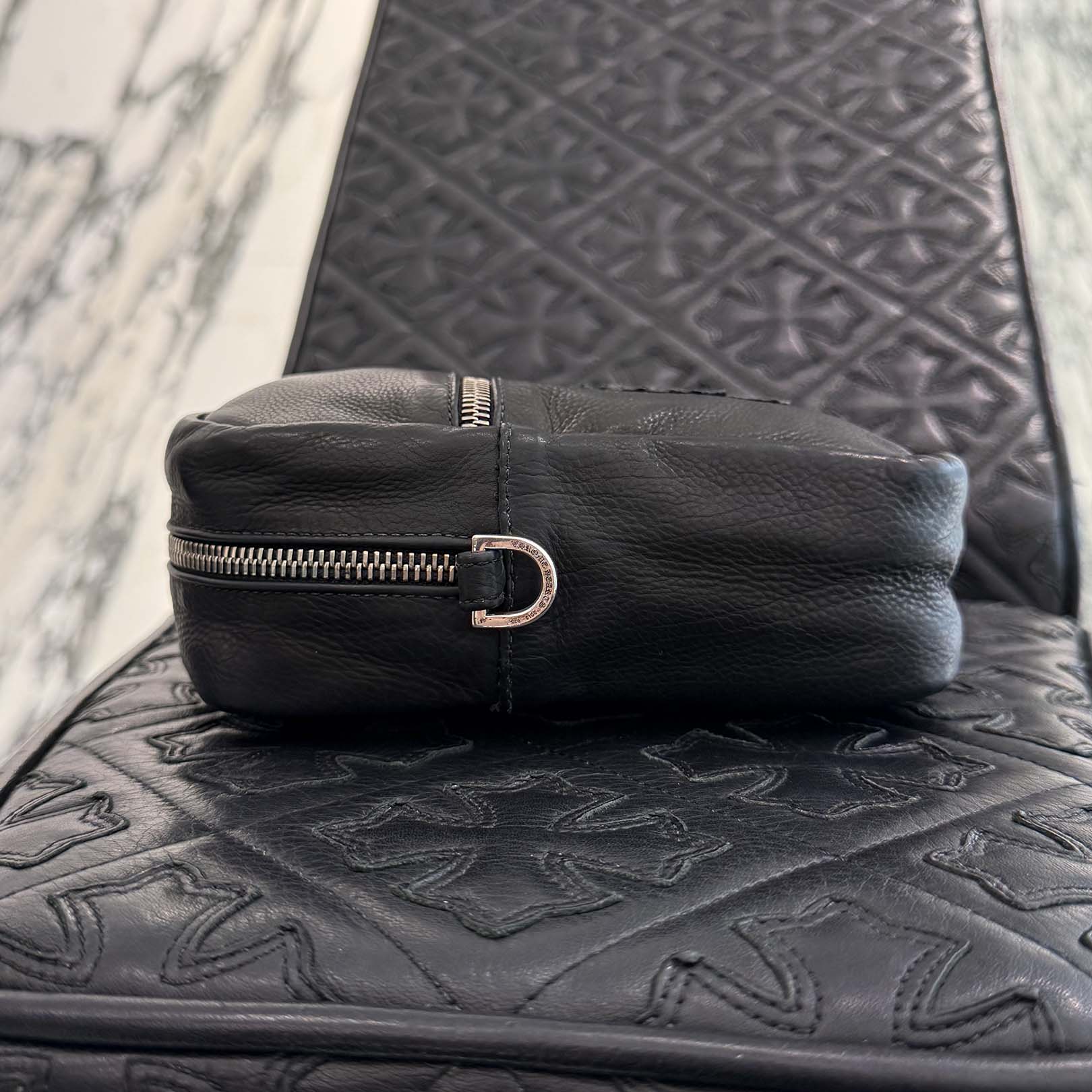 CHROME HEARTS TAKAMINI 3 Cemetery Cross Patch Shoulder Bag クロムハーツ タカミニ 3セメタリークロスパッチ ショルダーバッグ