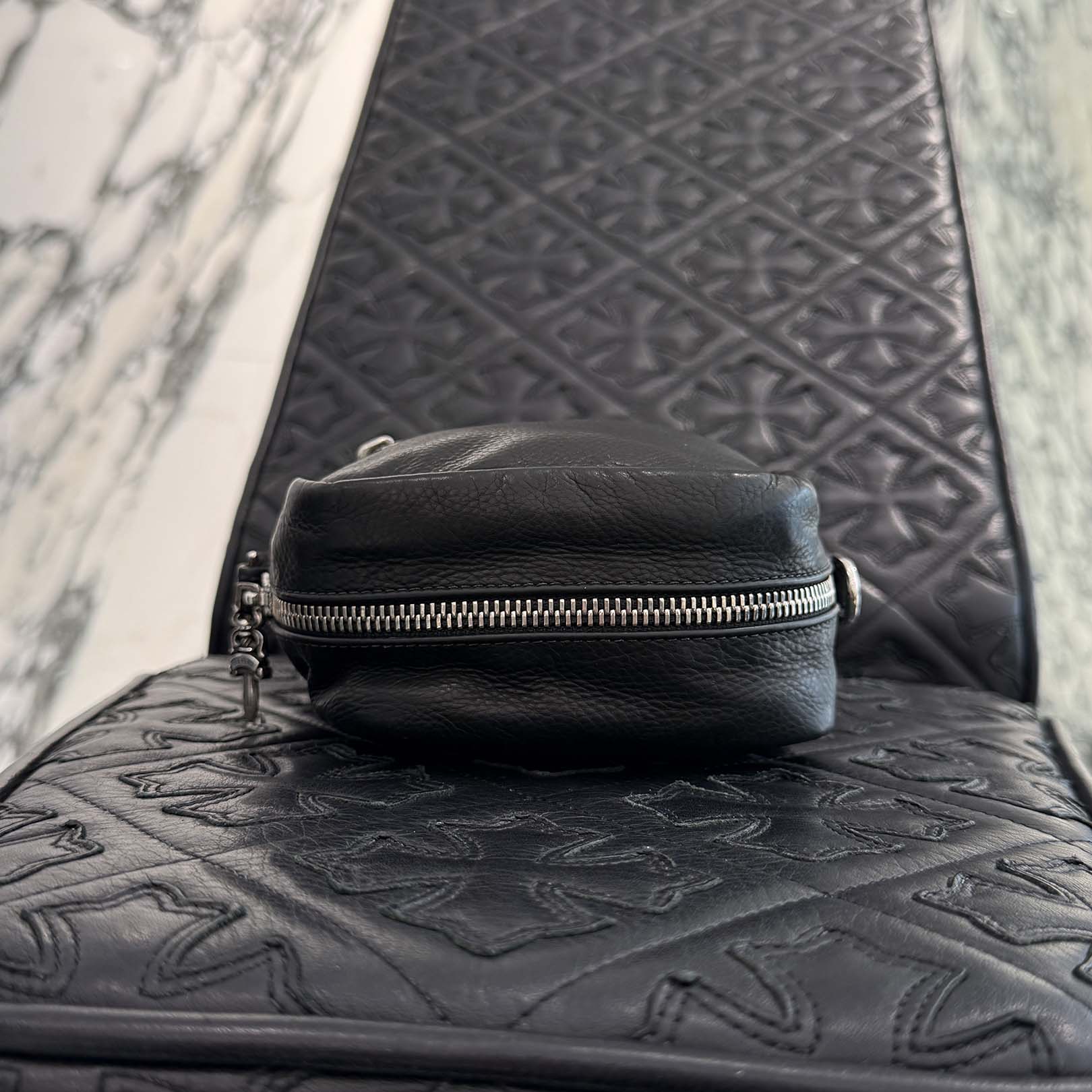 CHROME HEARTS TAKAMINI 3 Cemetery Cross Patch Shoulder Bag クロムハーツ タカミニ 3セメタリークロスパッチ ショルダーバッグ