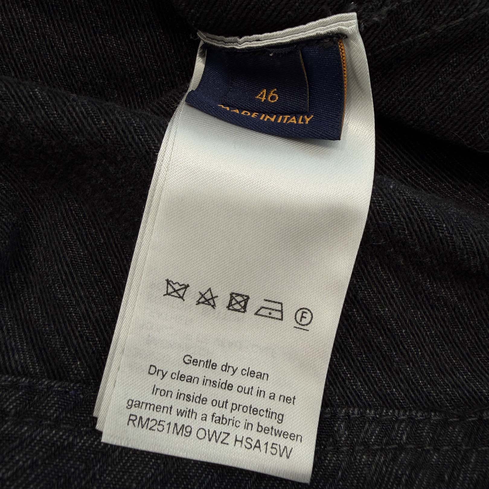 LOUIS VUITTON 2025SS Giant Monogram Denim Jacket HSA15W Size 46 ルイヴィトン ジャイアントモノグラム デニムジャケット サイズ46