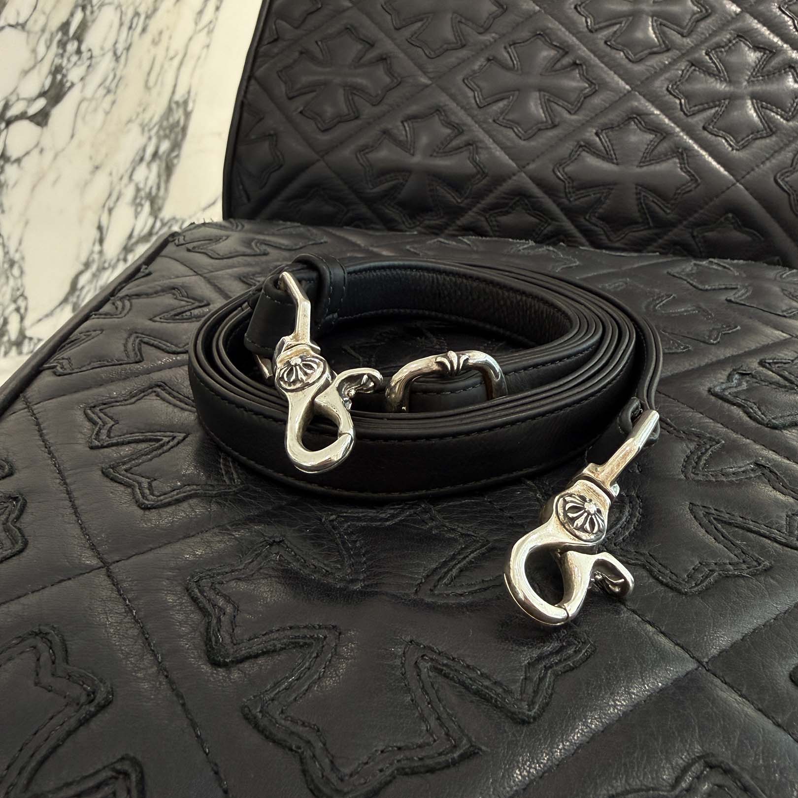 CHROME HEARTS TAKAMINI 3 Cemetery Cross Patch Shoulder Bag クロムハーツ タカミニ 3セメタリークロスパッチ ショルダーバッグ