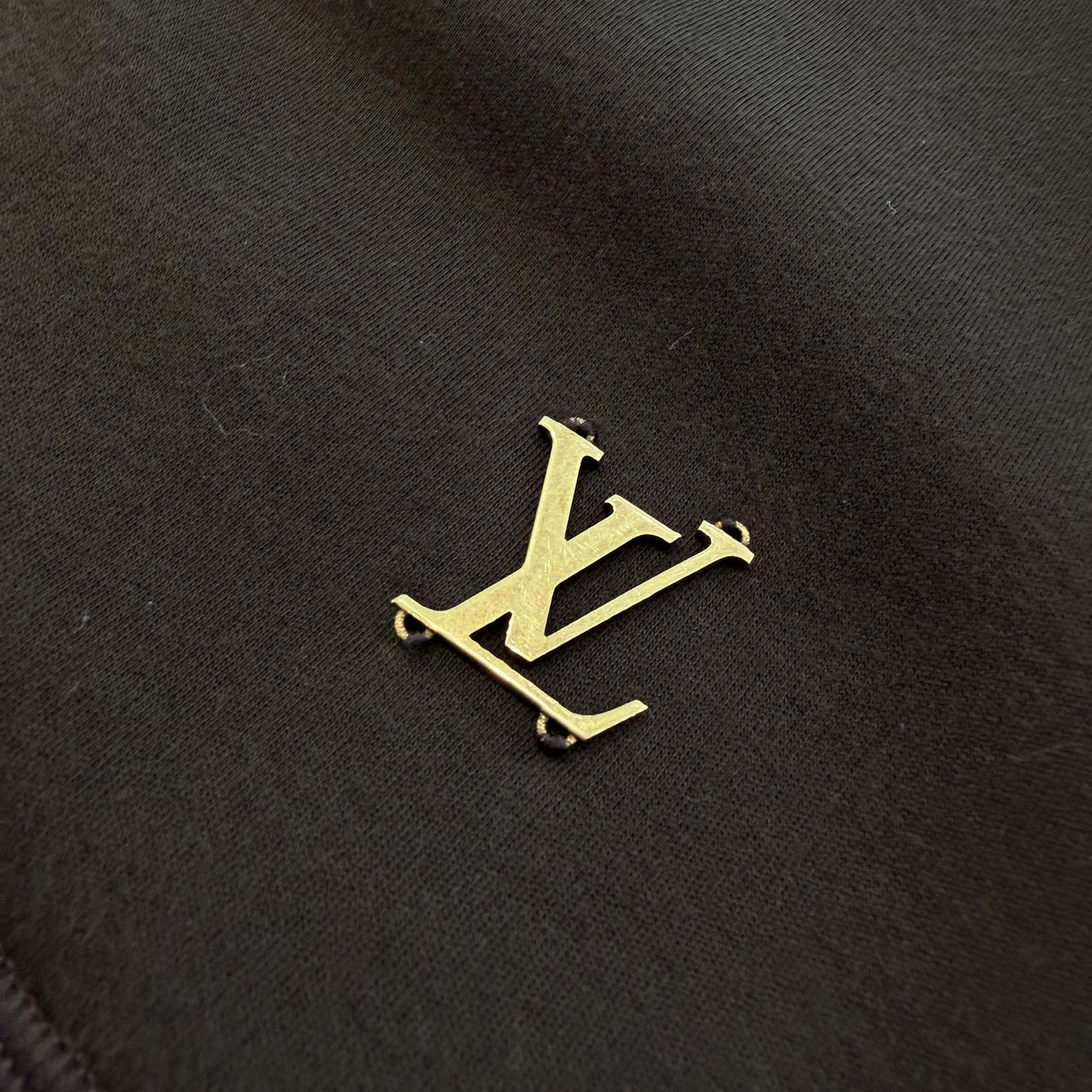 LOUIS VUITTON 2024AW Embellished Cotton Pullover Hoodie HRY65W Size S ルイヴィトン エンベリッシュドコットンプルオーバーフーディ サイズS