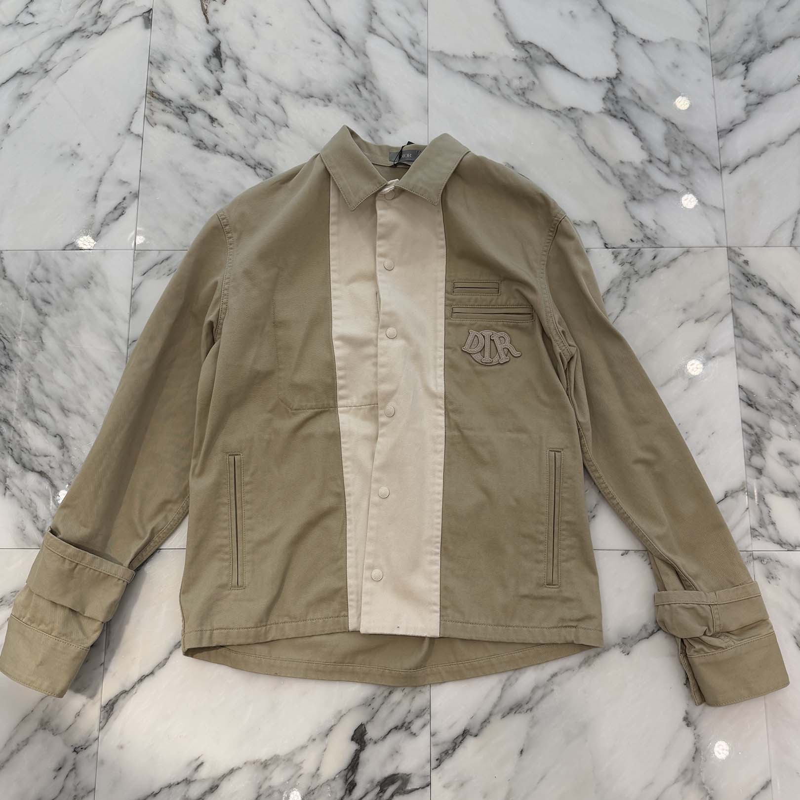 DIOR 2024AW Signature Logo Embroidered Patch Coach Jacket 483D485AY545 Size 46 ディオール シグネチャーロゴ刺繍 パッチ コーチジャケット サイズ46