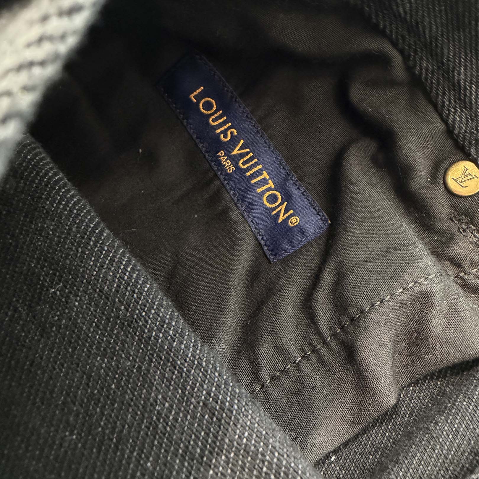 LOUIS VUITTON 2024SS Monogram Work Carpenter Denim Pants HQD45W Size 32 ルイヴィトン モノグラムワーク カーペンター デニムパンツ サイズ32