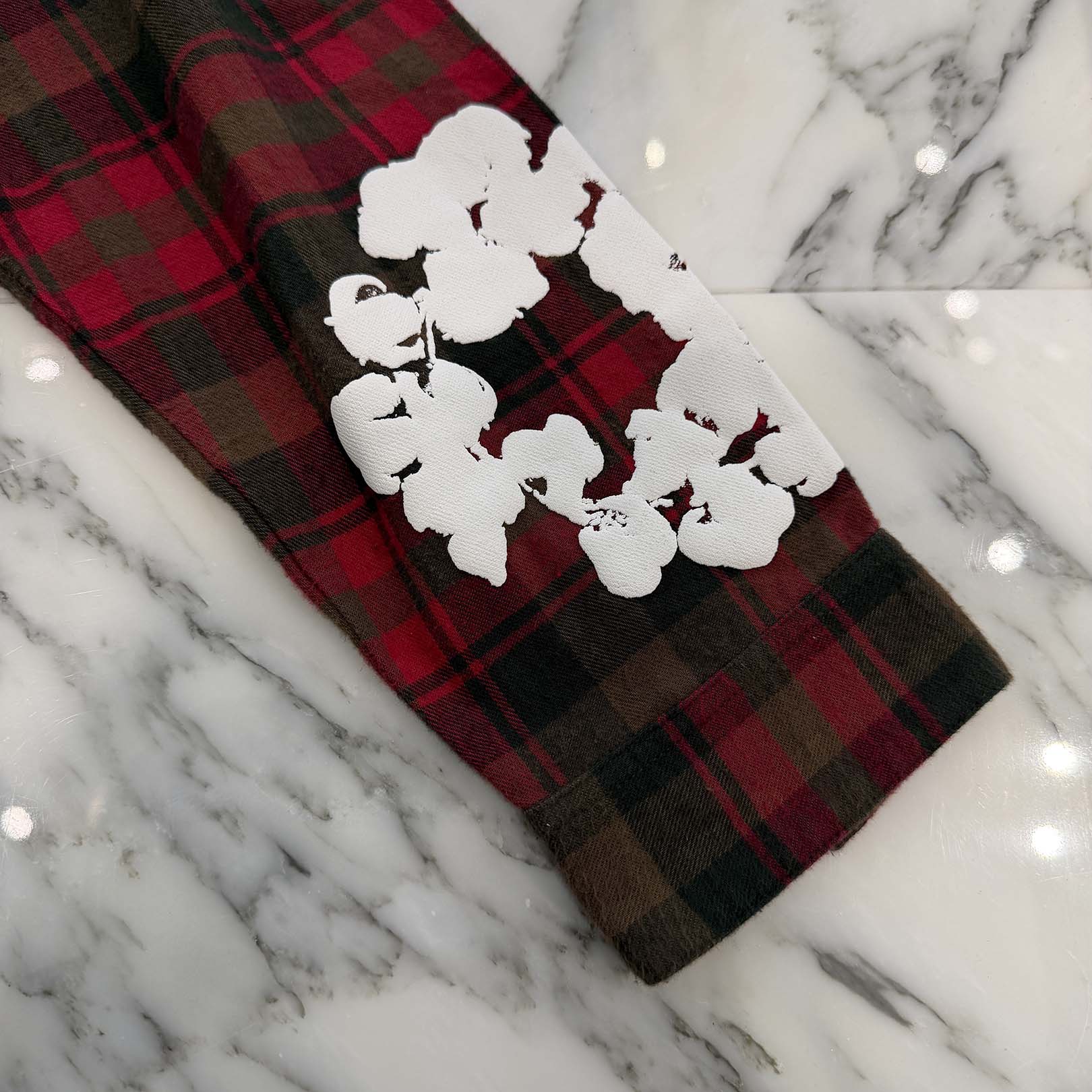 DENIM TEARS Flower Print Cotton Wreath Long Sleeve Shirt Size M デニムティアーズ フラワープリント コットンリース ロングスリーブ シャツ サイズM