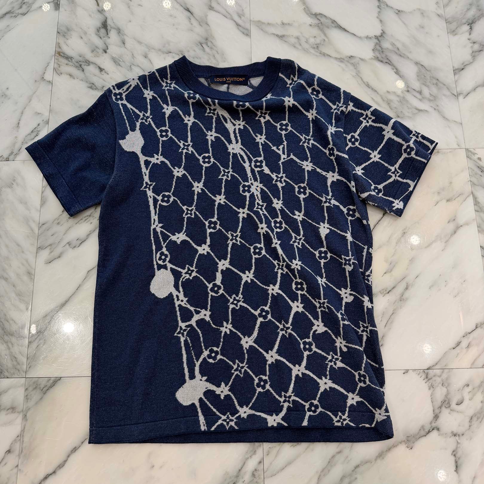 LOUIS VUITTON 2024SS Monogram Fishnet Tee HRN16W Size XS ルイヴィトン モノグラム フィッシュネットTシャツ サイズXS