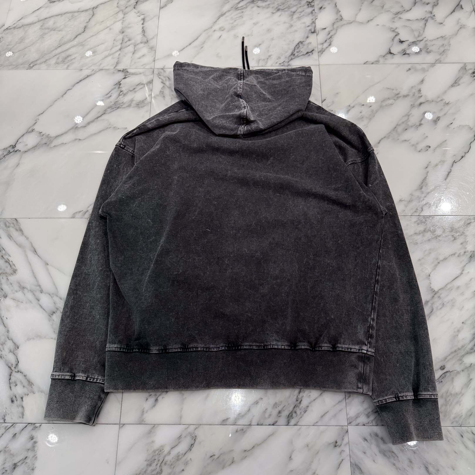LOUIS VUITTON 2024AW Letter Print Washed Cotton Pullover Hoodie FRST01 Size M ルイヴィトン レタープリント ウォッシュドコットン プルオーバーフーディ サイズM
