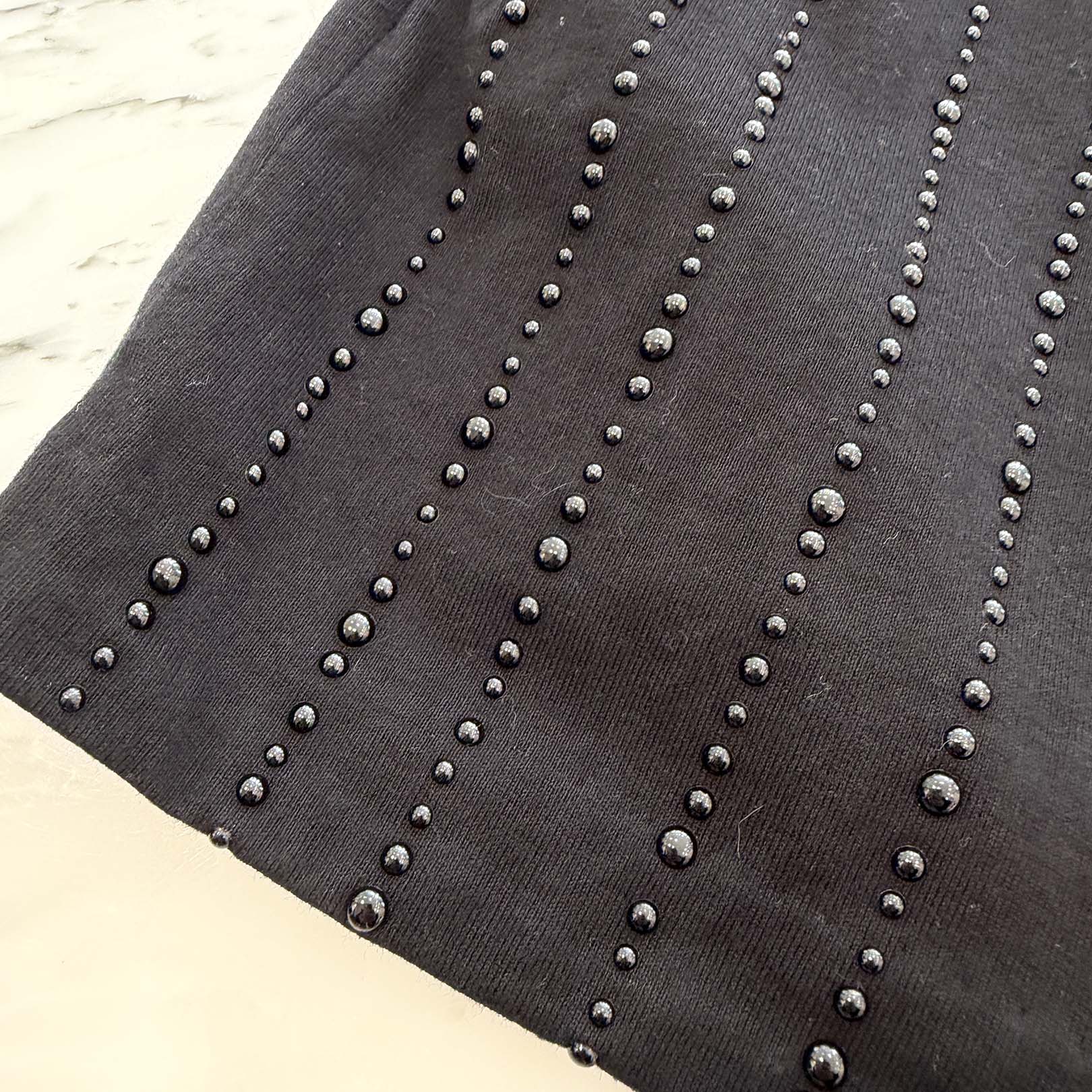 LOUIS VUITTON Crystal Embellished Cotton Tee 1AFYDX Size M ルイヴィトン クリスタル・エンベリッシュド コットン Tシャツ サイズM