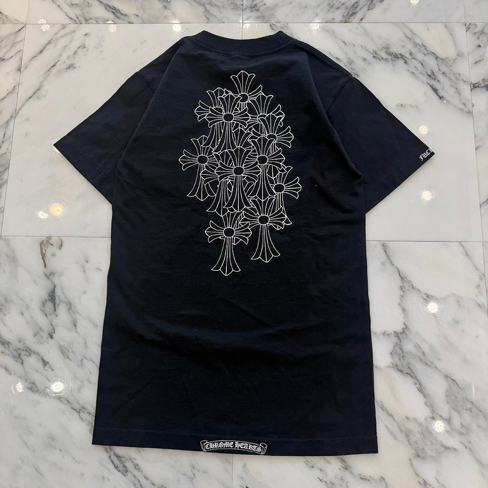 CHROME HEARTS OLD Back Cemetery Cross Print Tee Size S クロム