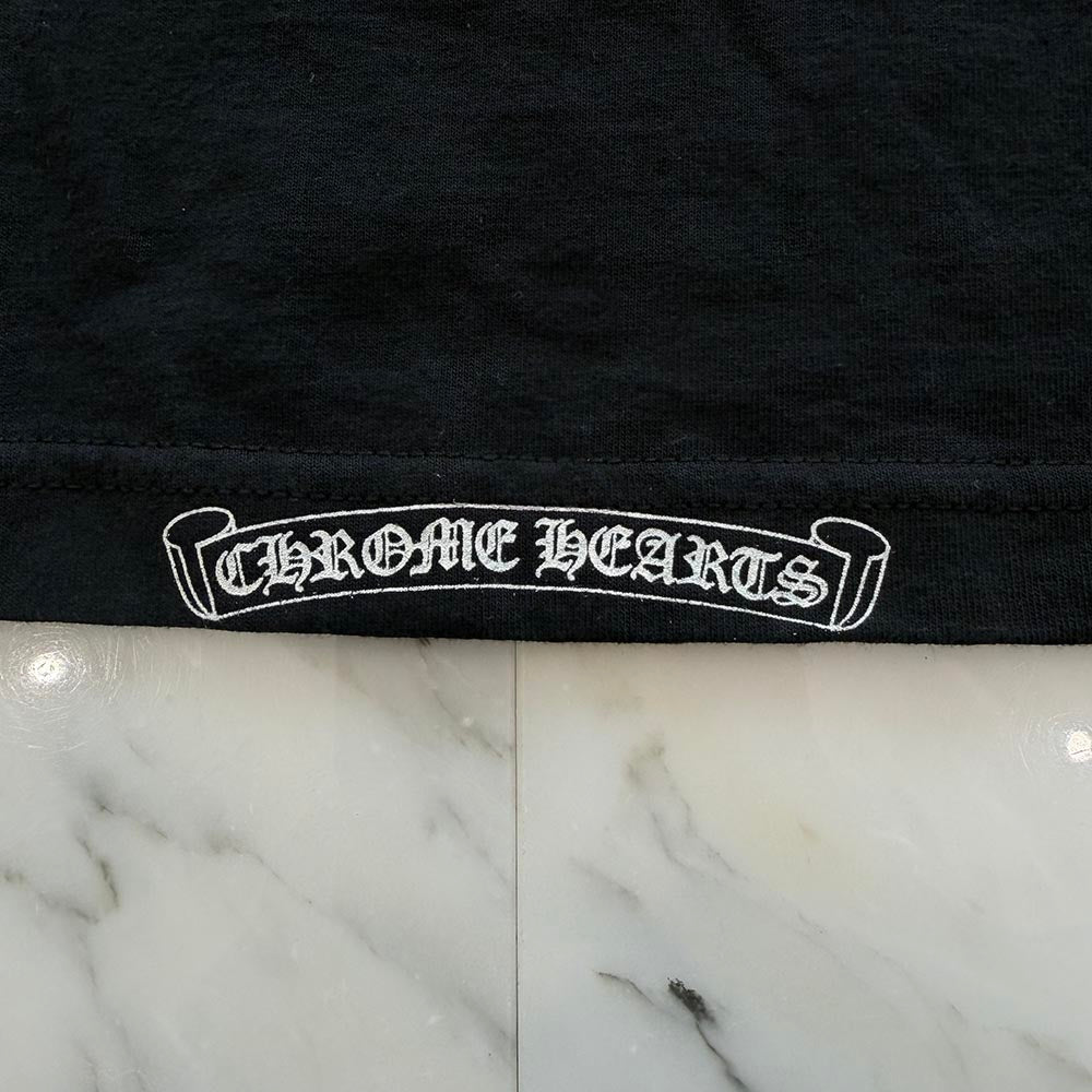 CHROME HEARTS OLD Back Cemetery Cross Print Tee Size S クロム