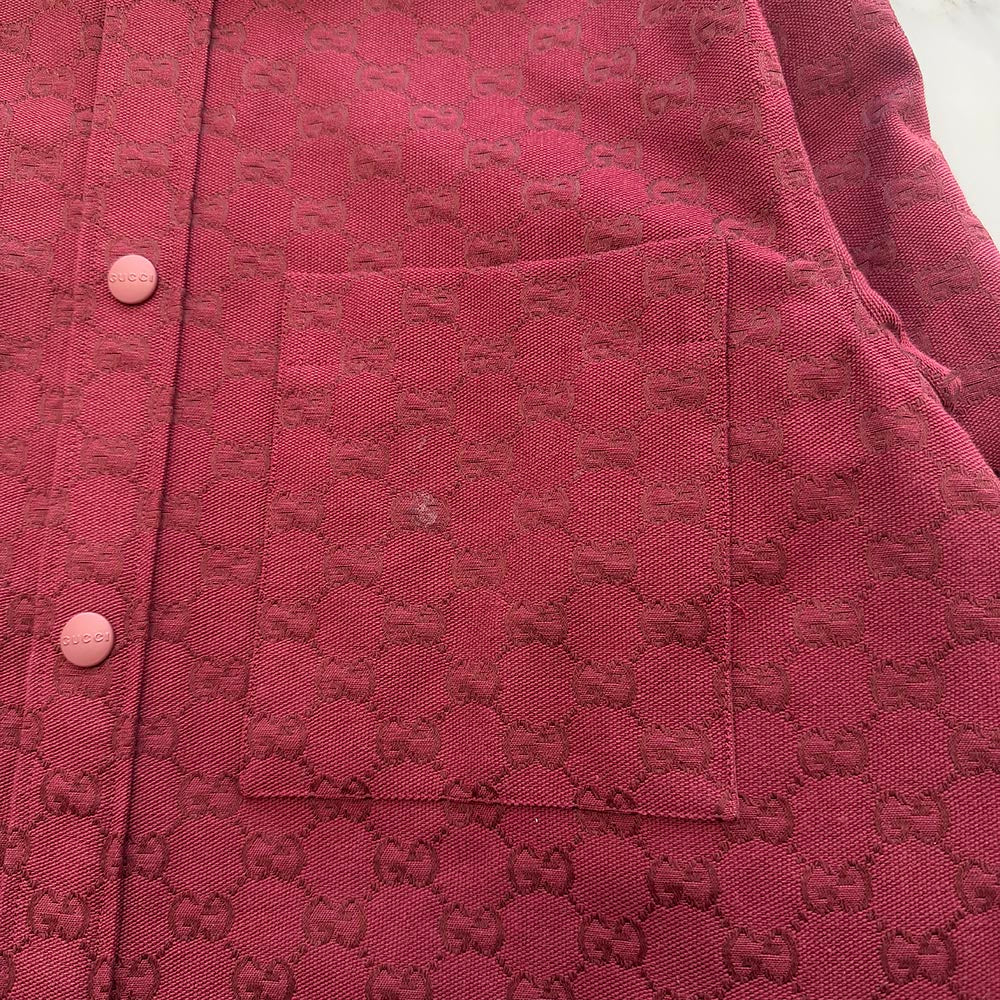 GUCCI 2025AW GG Canvas Long Sleeve Shirt 838551 ZAF4S Size 44 グッチ GGキャンバス ロングスリーブシャツ サイズ44