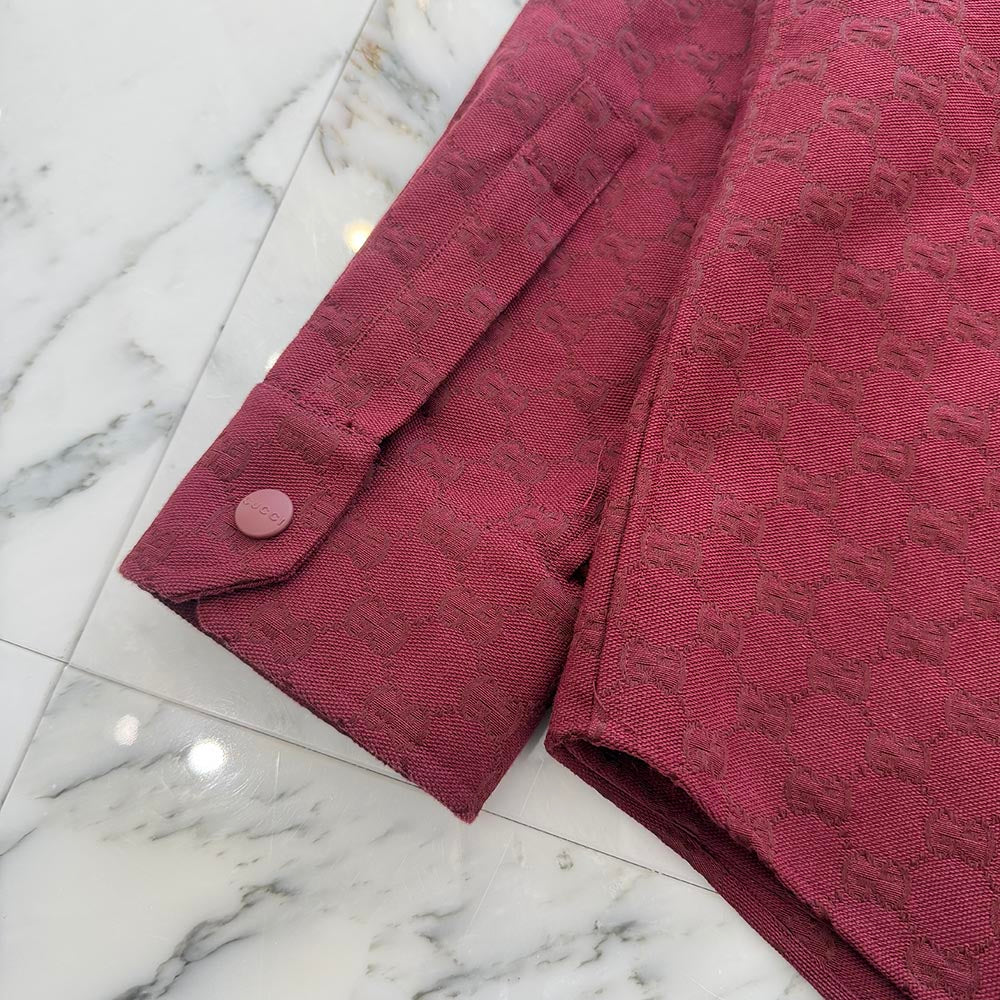 GUCCI 2025AW GG Canvas Long Sleeve Shirt 838551 ZAF4S Size 44 グッチ GGキャンバス ロングスリーブシャツ サイズ44