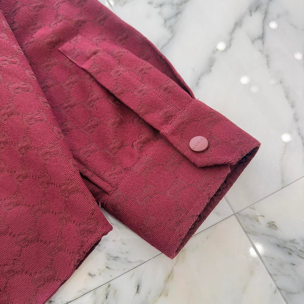 GUCCI 2025AW GG Canvas Long Sleeve Shirt 838551 ZAF4S Size 44 グッチ GGキャンバス ロングスリーブシャツ サイズ44
