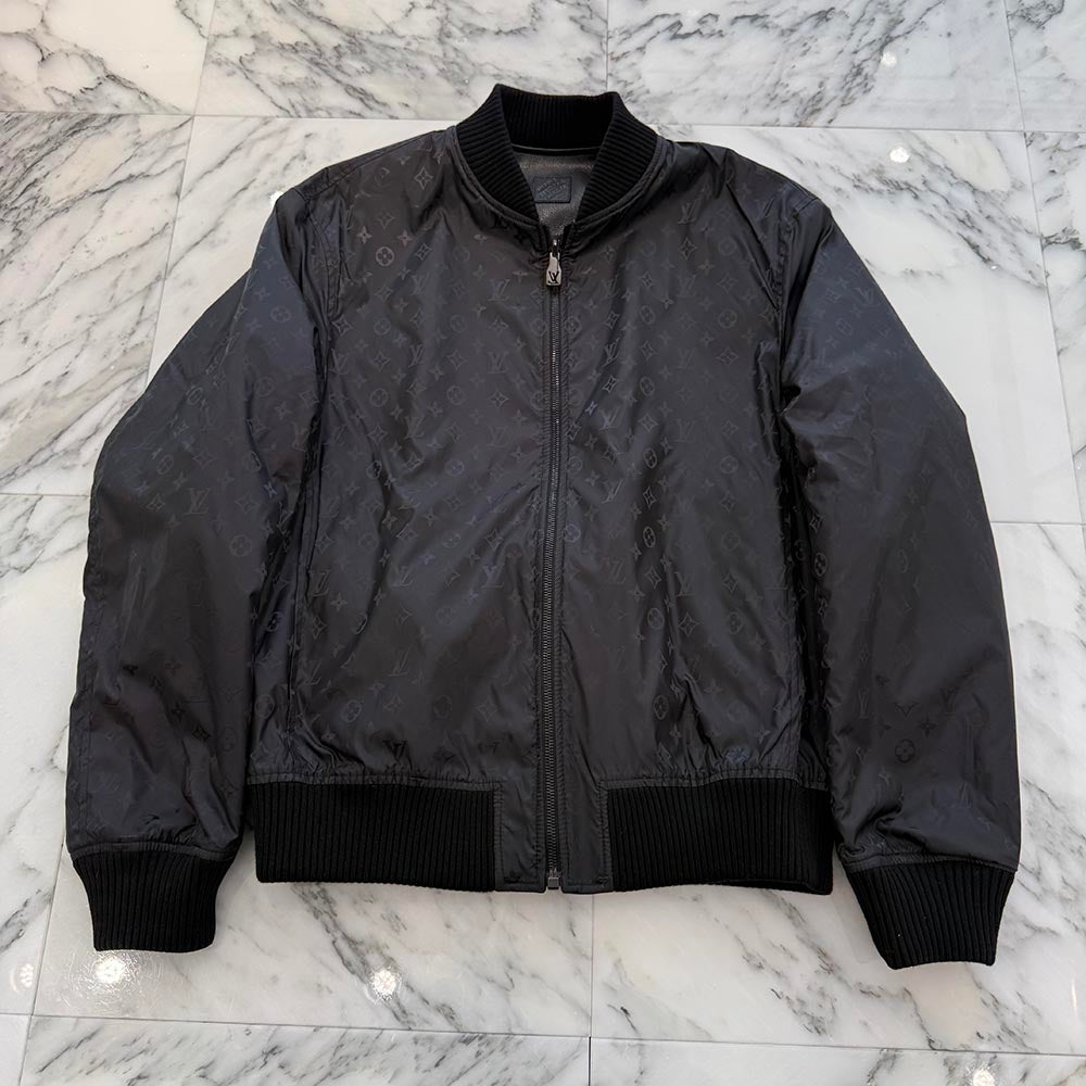 LOUIS VUITTON 2021AW Reversible Leather Nylon Jacket 1A5VFR Size 46 ルイヴィトン リバーシブルレザーナイロンジャケット サイズ46