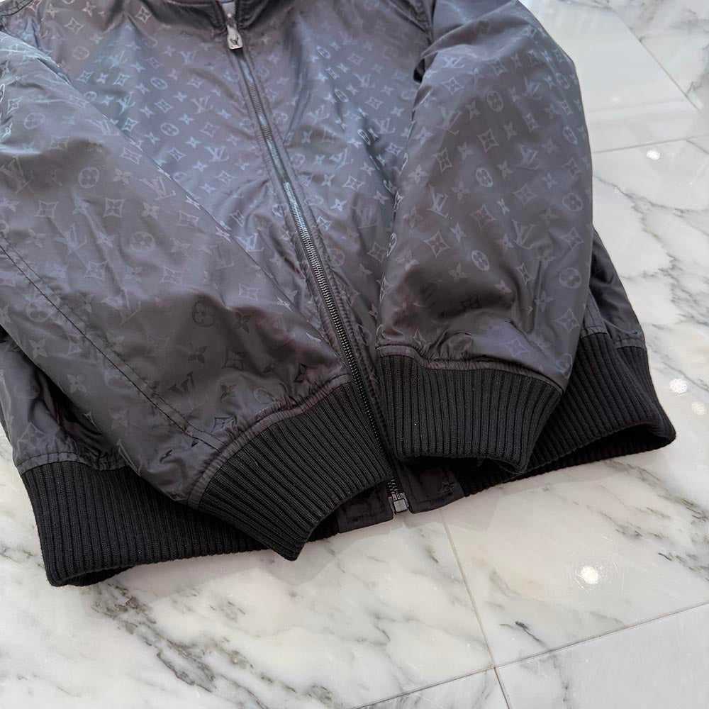 LOUIS VUITTON 2021AW Reversible Leather Nylon Jacket 1A5VFR Size 46 ルイヴィトン リバーシブルレザーナイロンジャケット サイズ46