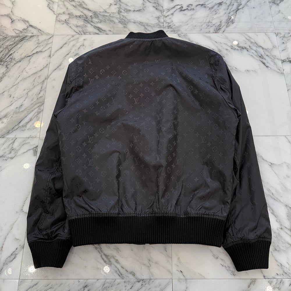 LOUIS VUITTON 2021AW Reversible Leather Nylon Jacket 1A5VFR Size 46 ルイヴィトン リバーシブルレザーナイロンジャケット サイズ46