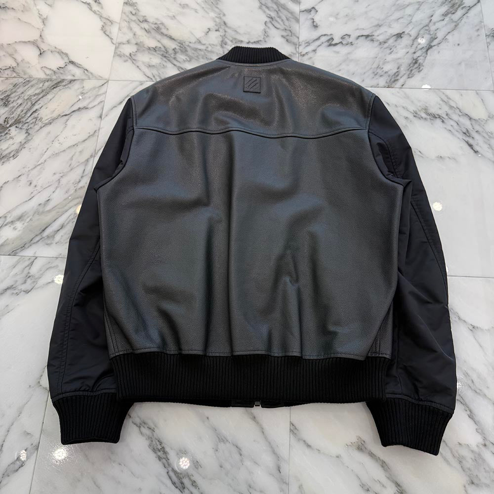 LOUIS VUITTON 2021AW Reversible Leather Nylon Jacket 1A5VFR Size 46 ルイヴィトン リバーシブルレザーナイロンジャケット サイズ46