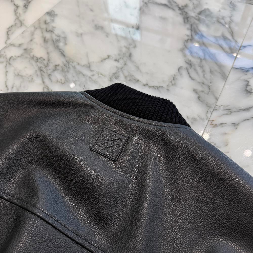 LOUIS VUITTON 2021AW Reversible Leather Nylon Jacket 1A5VFR Size 46 ルイヴィトン リバーシブルレザーナイロンジャケット サイズ46