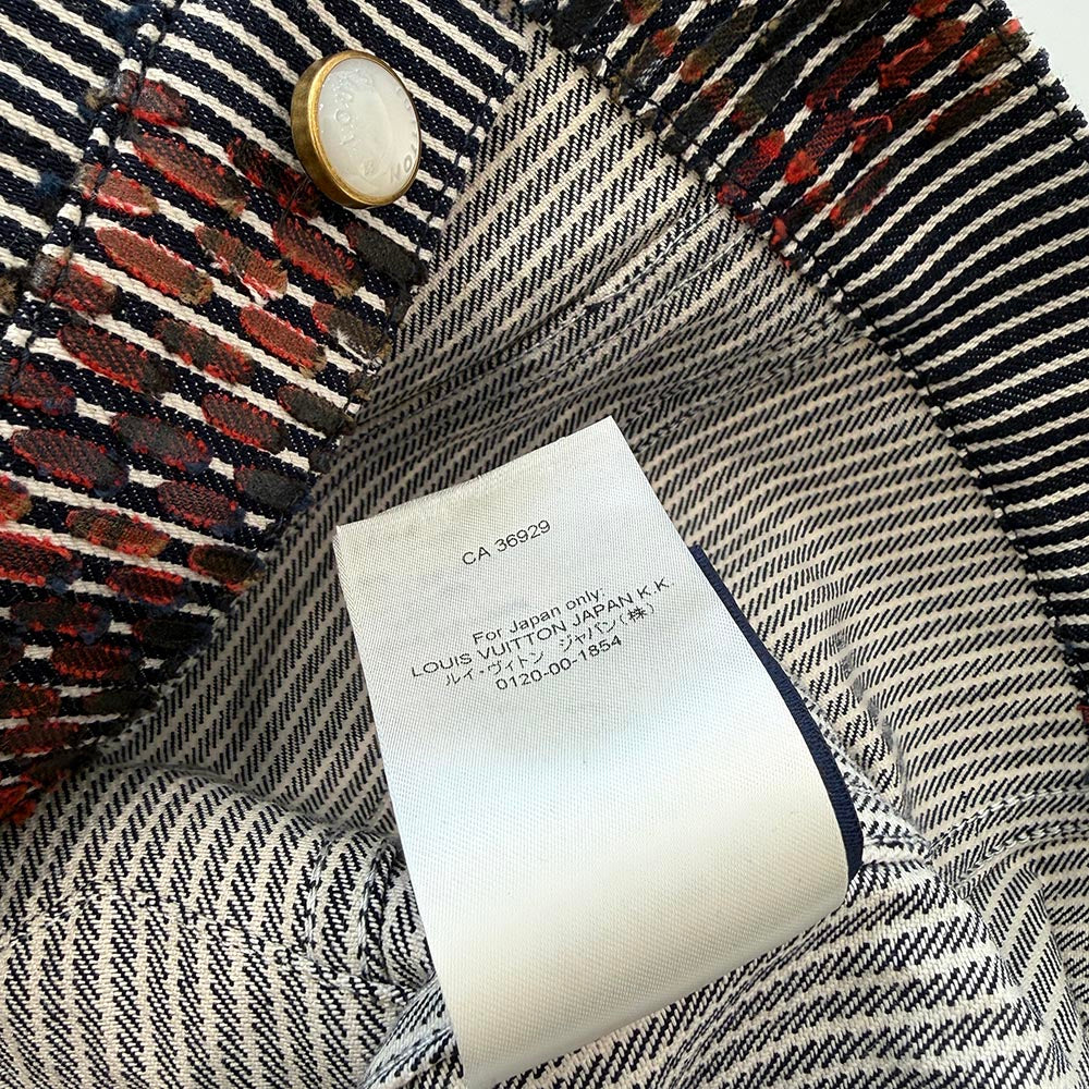 LOUIS VUITTON 2021SS Hickory Damier Denim Jacket HRA76W Size 46
