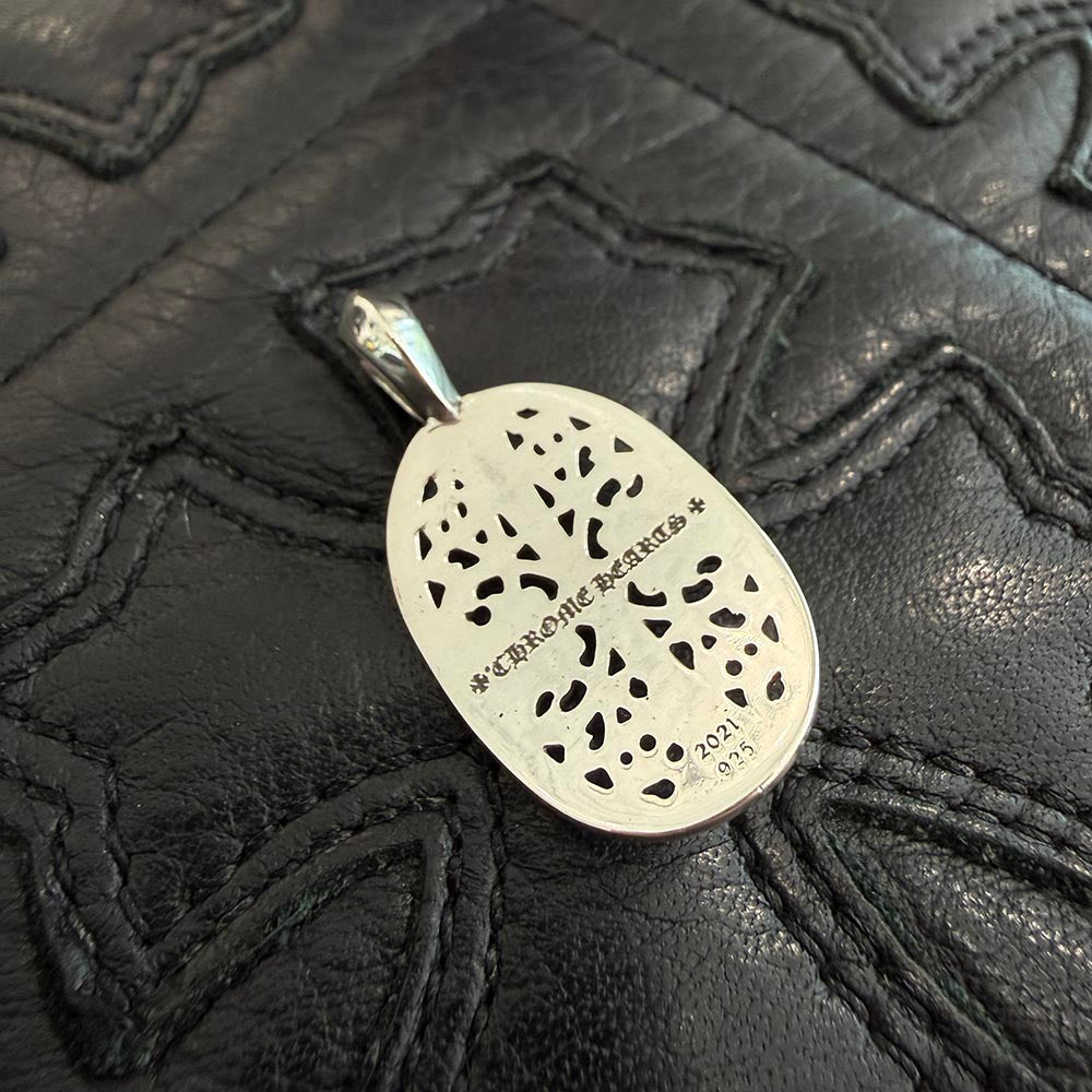 CHROME HEARTS Classic Oval Cross Charm Pave Diamond クロムハーツ