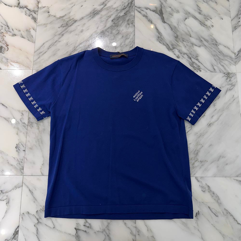 LOUIS VUITTON 2025SS Signature Crewneck Cotton Tee 1AGMIF Size S ルイヴィトン シグネチャー クルーネック コットンTシャツ サイズS