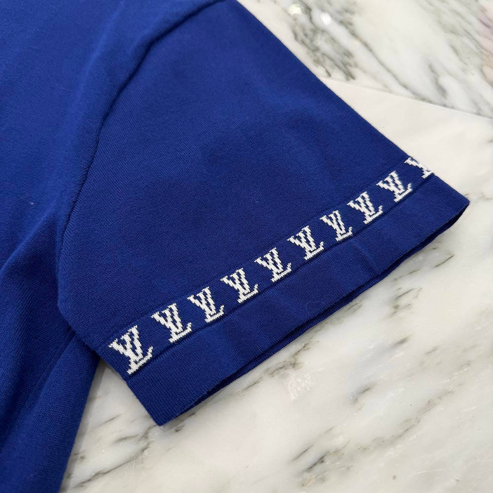LOUIS VUITTON 2025SS Signature Crewneck Cotton Tee 1AGMIF Size S ルイヴィトン シグネチャー クルーネック コットンTシャツ サイズS