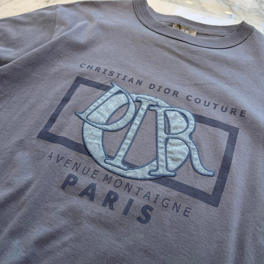 DIOR 2024SS Paris Montaigne Avenue Logo Patch Tee 493J642A0817 Size S ディオール パリ モンテーニュアヴェニュー ロゴパッチ Tシャツ サイズS