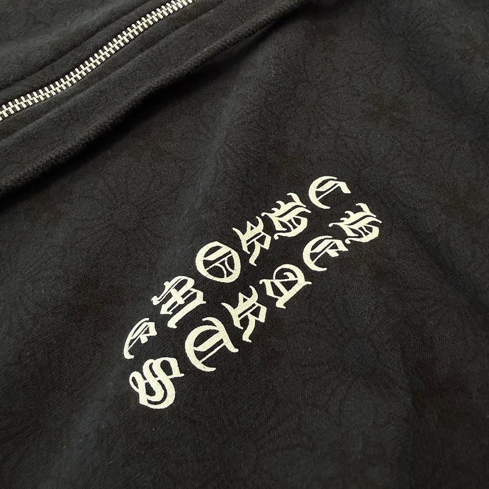 CHROME HEARTS Vertical Logo CH Plus Zip Up Hoodie Size XL クロムハーツ ヴァーティカルロゴ CHプラス総柄 ジップアップフーディ サイズXL