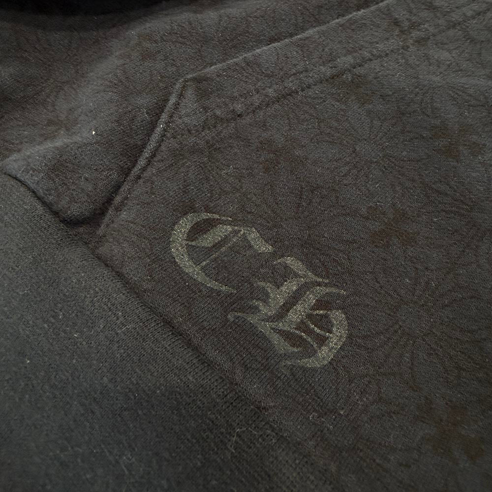 CHROME HEARTS Vertical Logo CH Plus Zip Up Hoodie Size XL クロムハーツ ヴァーティカルロゴ CHプラス総柄 ジップアップフーディ サイズXL