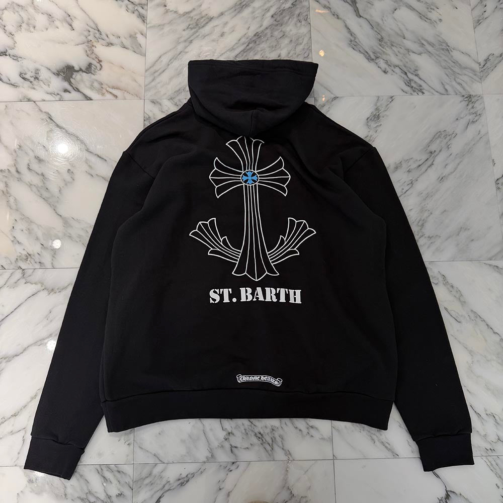 CHROME HEARTS St. Barth Limited CH Plus Pullover Hoodie Size CHROME HEARTS St. Barth Limited CH Plus Pullover Hoodie Size