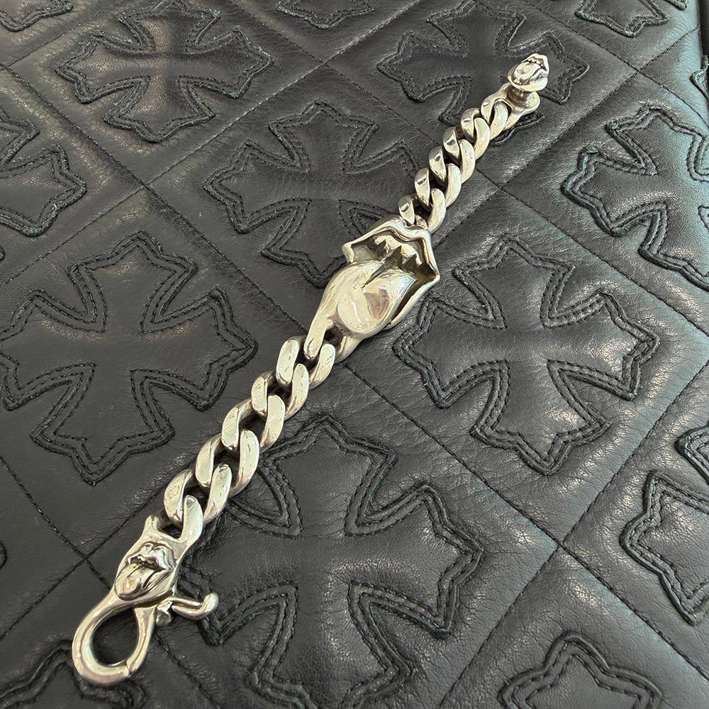 CHROME HEARTS × Rolling Stones Lip & Tongue Classic Chain Clip