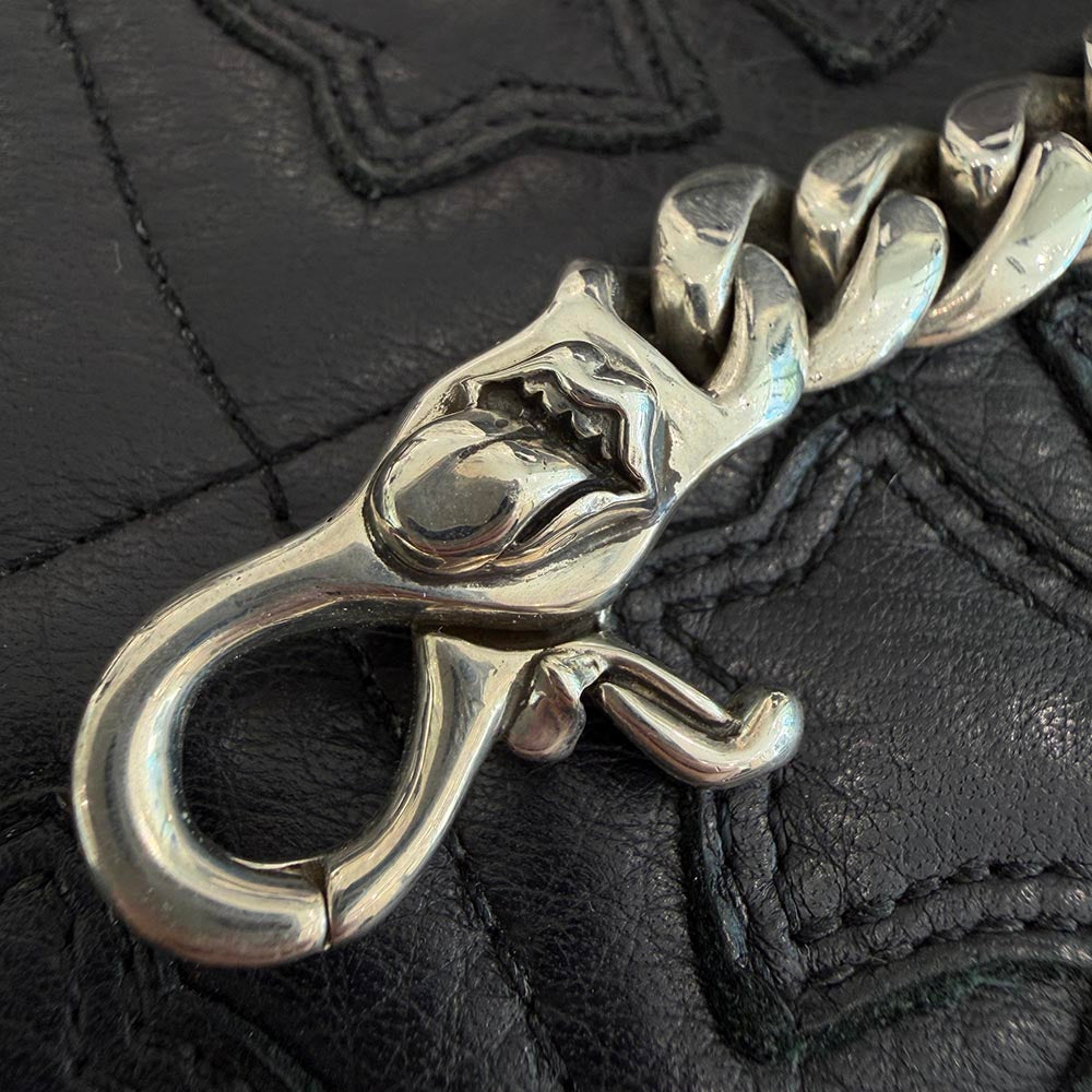 CHROME HEARTS × Rolling Stones Lip & Tongue Classic Chain Clip