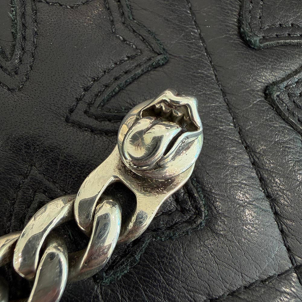 CHROME HEARTS × Rolling Stones Lip & Tongue Classic Chain Clip