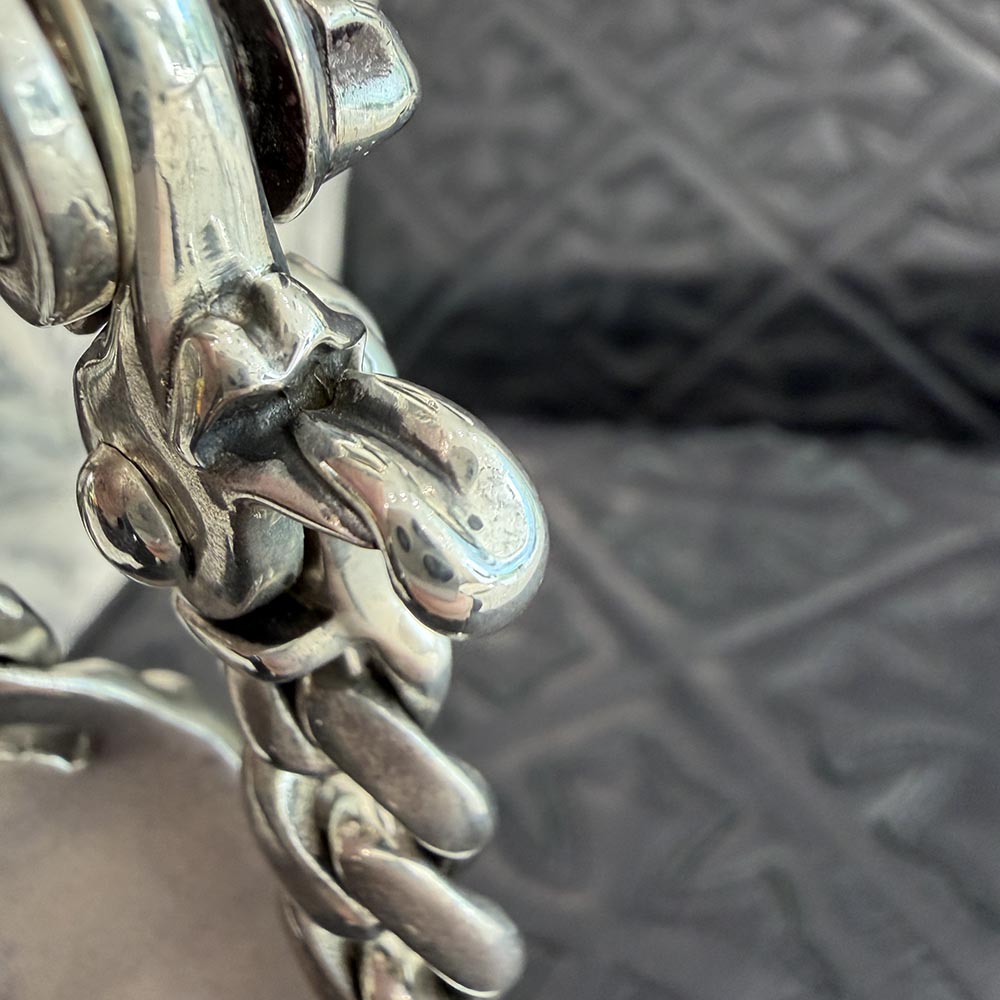 CHROME HEARTS × Rolling Stones Lip & Tongue Classic Chain Clip