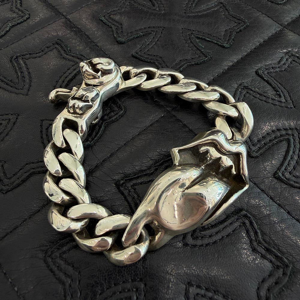 CHROME HEARTS × Rolling Stones Lip & Tongue Classic Chain Clip