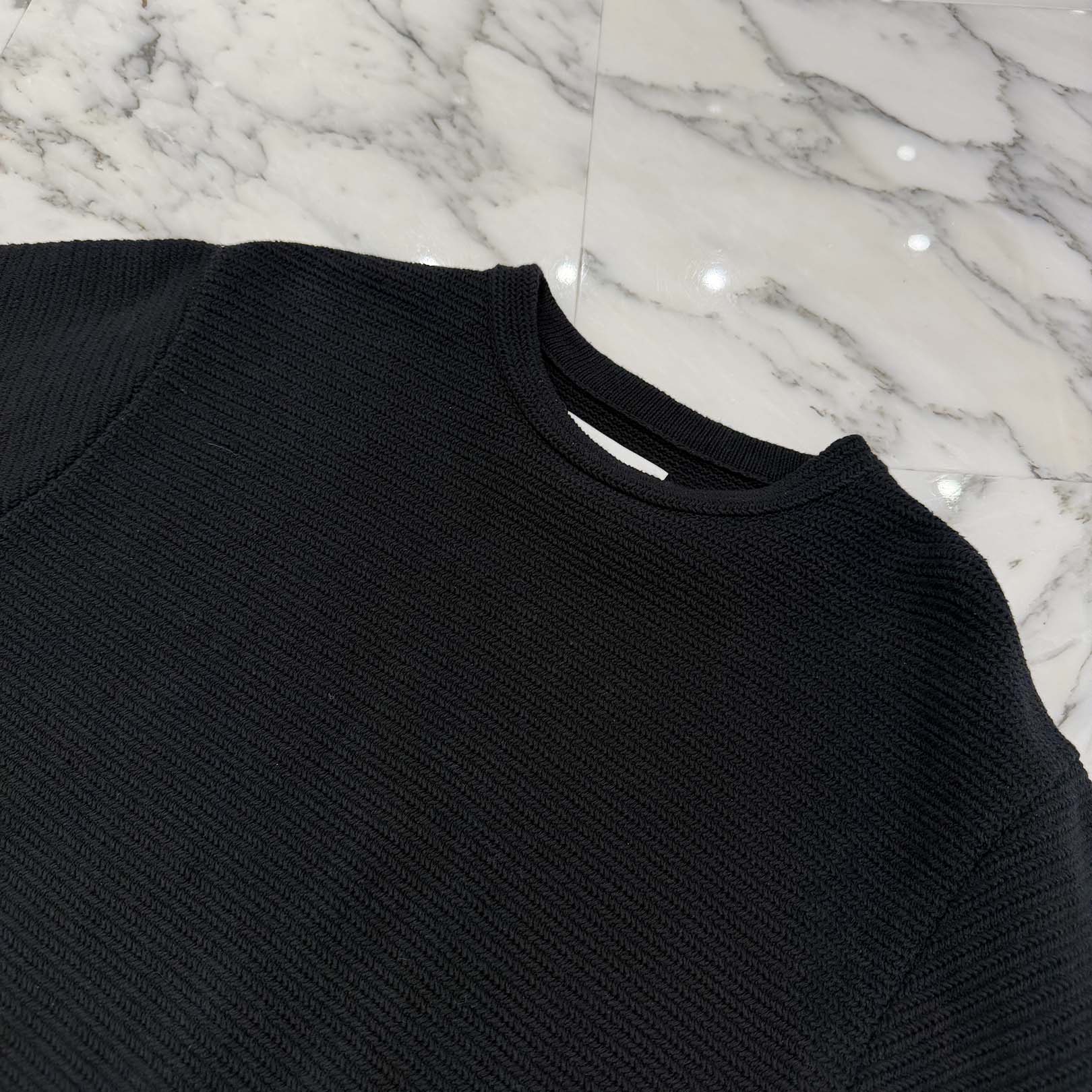 JIL SANDER+ 2024SS Zig Zag Crewneck Knit Tee J47GC0133 J15402 Size 34 ジルサンダープラス ジグザグ クルーネックニットTシャツ サイズ34