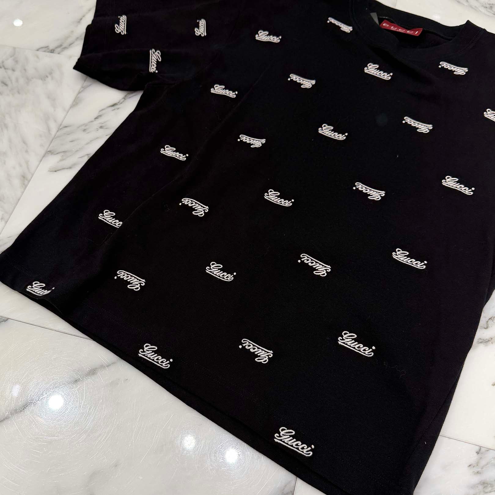 GUCCI 2024SS Script Logo Embroidery Tee 788072 XJGJ0 Size XXXS グッチ スクリプトロゴ刺繍 Tシャツ サイズXXXS