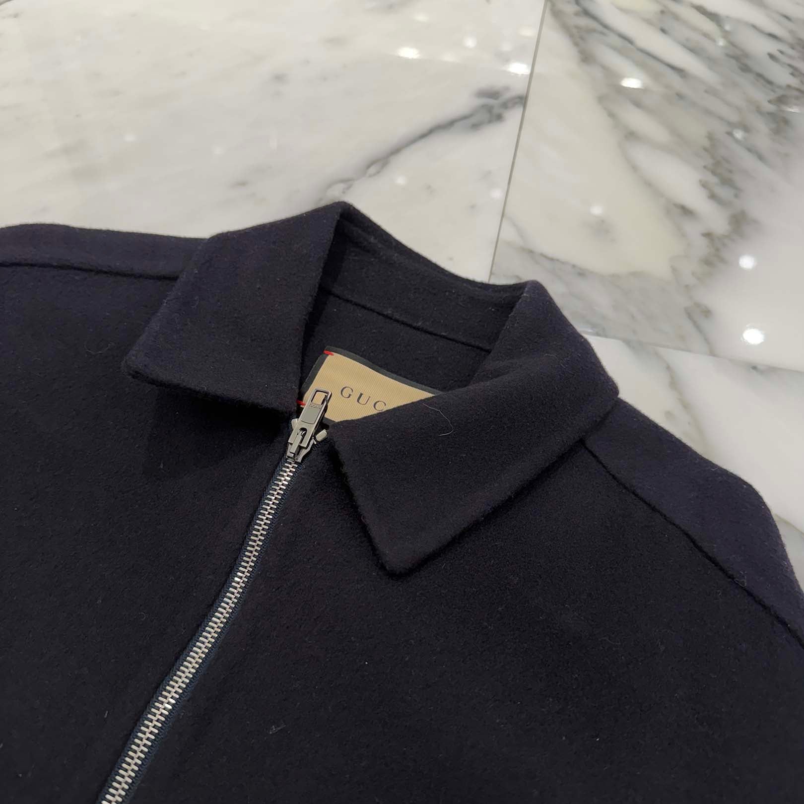 GUCCI 2024AW Double Face Wool Zip Up Jacket 762521 ZAPUR Size 46 グッチ ダブルフェイス ウール ジップアップ ジャケット サイズ46