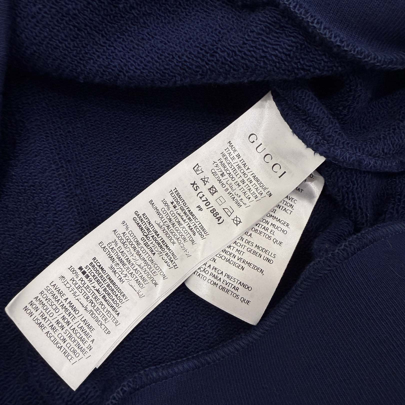 GUCCI 2024SS Horse Parade Embroidery Logo Crewneck Sweatshirt 768530 XJF67 Size XS グッチ ホースパレード刺繍ロゴ クルーネック スウェットシャツ サイズXS