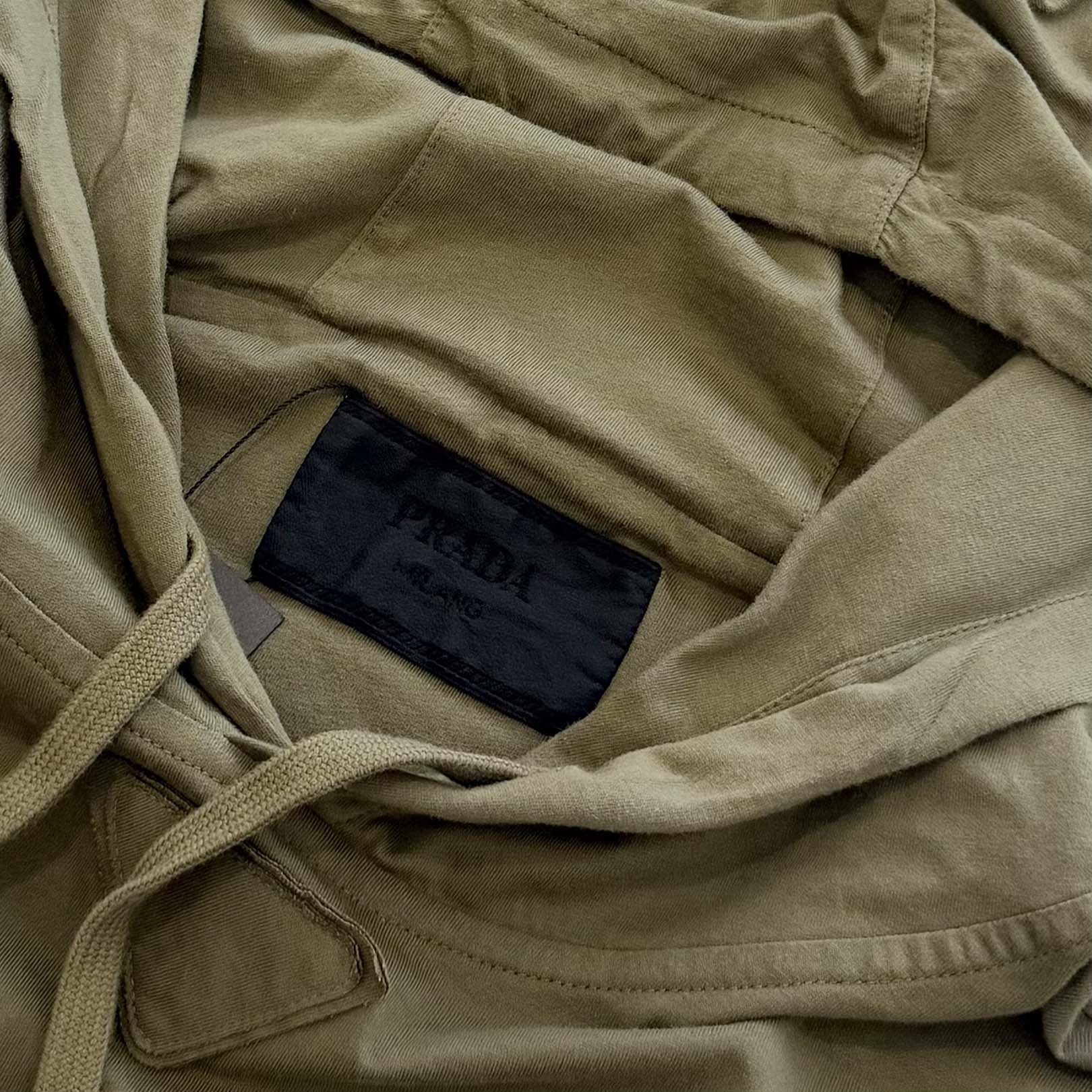 PRADA 2023AW Triangle Patch Technical Cotton Hoodie UJL44B Size XS プラダ トライアングルパッチ テクニカルコットンフーディー サイズXS