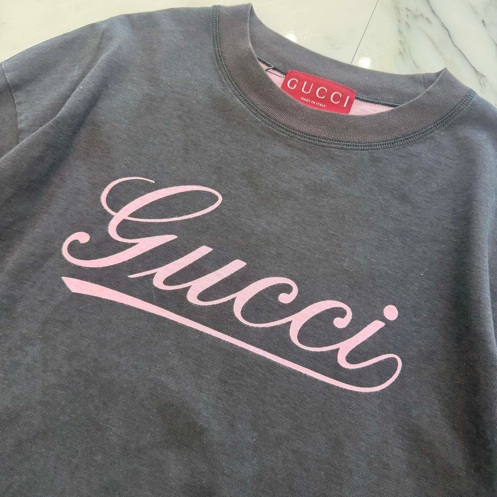 GUCCI 2024AW Script Logo Cotton Tee 798769 XJGQ3 Size XS グッチ スクリプトロゴ コットンTシャツ サイズXS