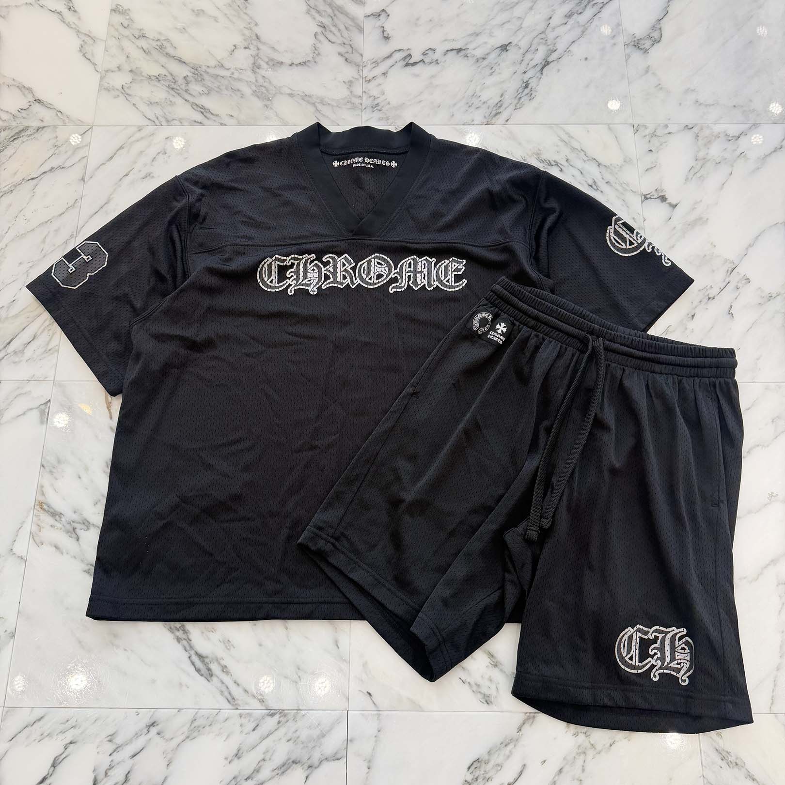 CHROME HEARTS Mesh Warm Up Jersey Set Up Size L＆S クロムハーツ メッシュウォームアップジャージー セットアップ サイズL＆S