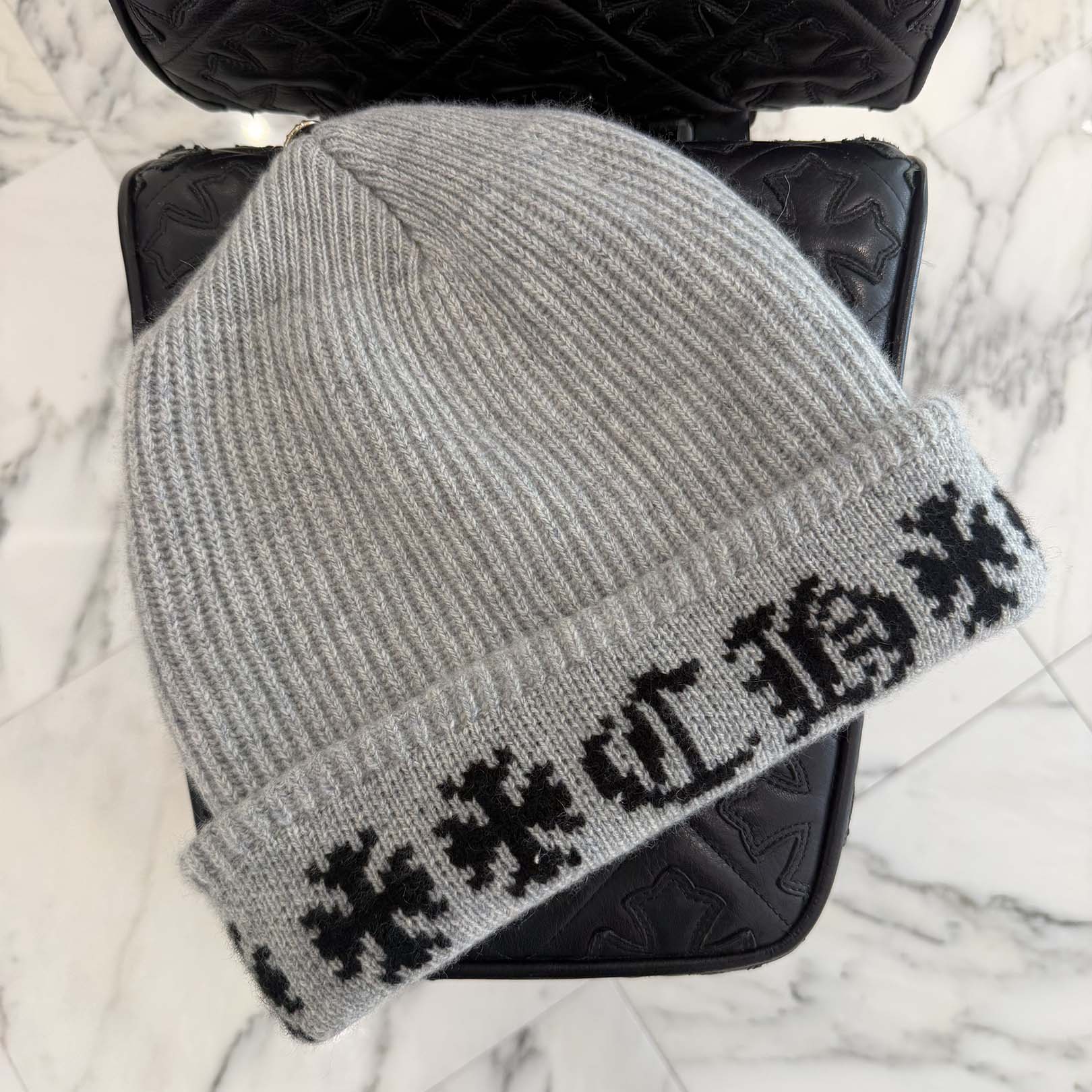 CHROME HEARTS BIG DADDY Cashmere Knit Beanie Size ONE SIZE (25cm) クロムハーツ ビッグダディー カシミヤニット ビーニー サイズONE SIZE (25cm)
