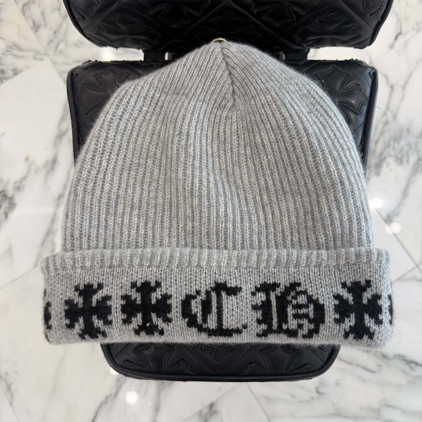 CHROME HEARTS BIG DADDY Cashmere Knit Beanie Size ONE SIZE (25cm) クロムハーツ ビッグダディー カシミヤニット ビーニー サイズONE SIZE (25cm)
