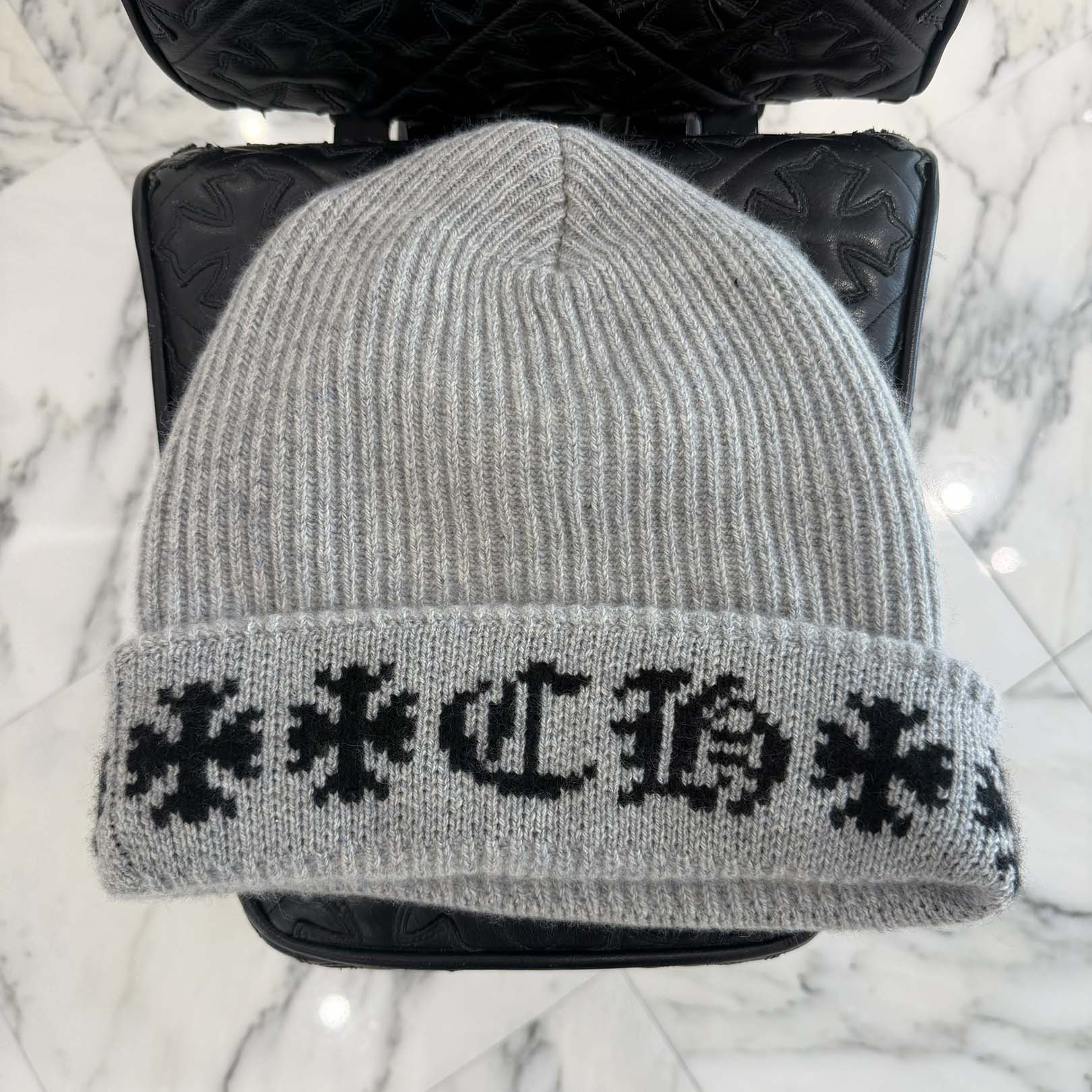 CHROME HEARTS BIG DADDY Cashmere Knit Beanie Size ONE SIZE (25cm) クロムハーツ ビッグダディー カシミヤニット ビーニー サイズONE SIZE (25cm)