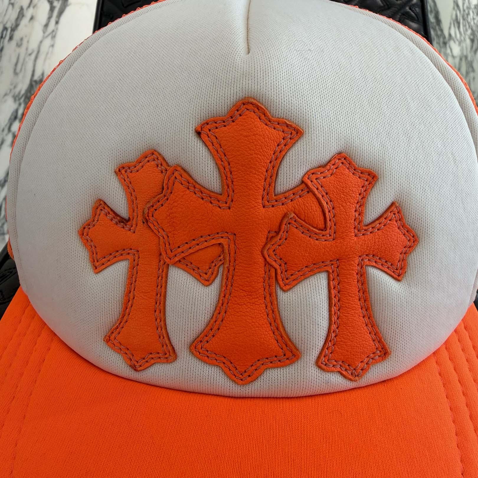 CHROME HEARTS Triple Cross Patch Trucker Cap ONE SIZE (53-60) クロムハーツ トリプルクロスパッチトラッカーキャップ サイズONE SIZE (53-60)