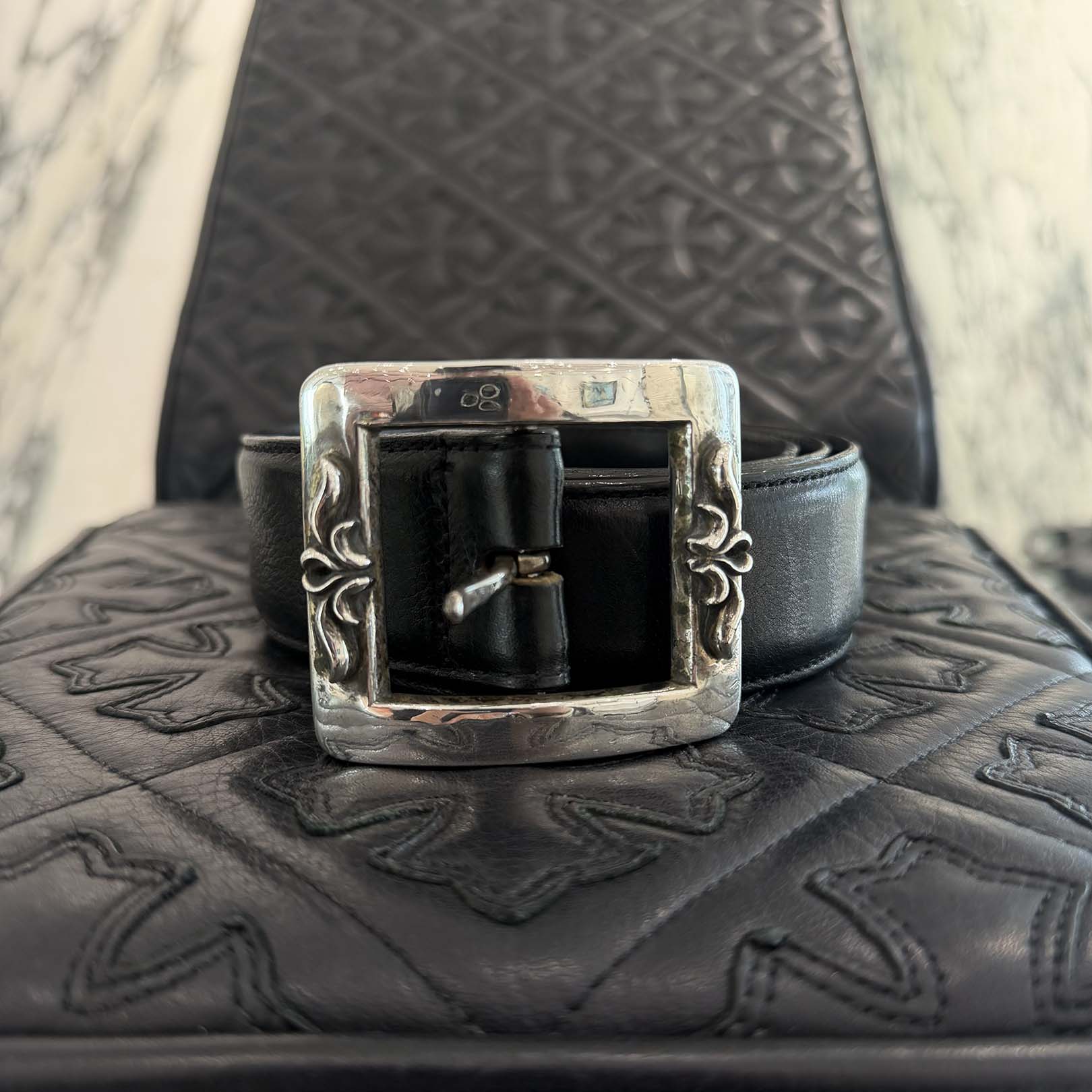 CHROME HEARTS 1.5 OTJ Leather Belt Size 38 inch クロムハーツ 1.5 OTJ レザーベルト サイズ38インチ