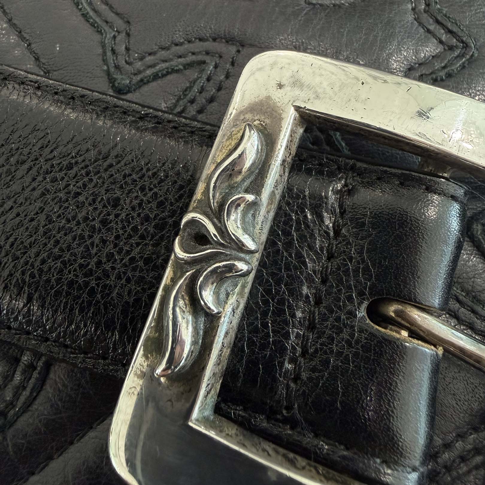 CHROME HEARTS 1.5 OTJ Leather Belt Size 38 inch クロムハーツ 1.5 OTJ レザーベルト サイズ38インチ