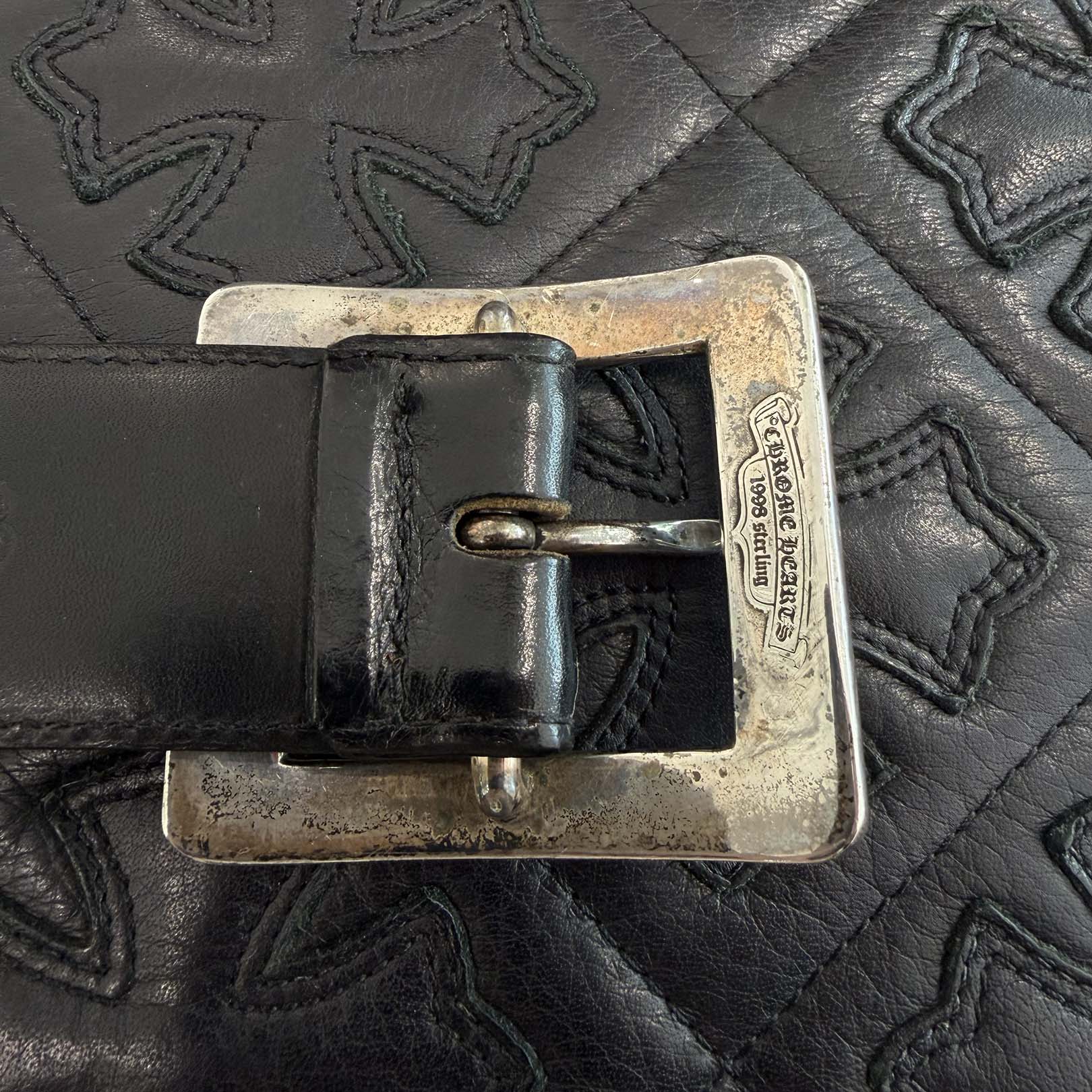 CHROME HEARTS 1.5 OTJ Leather Belt Size 38 inch クロムハーツ 1.5 OTJ レザーベルト サイズ38インチ