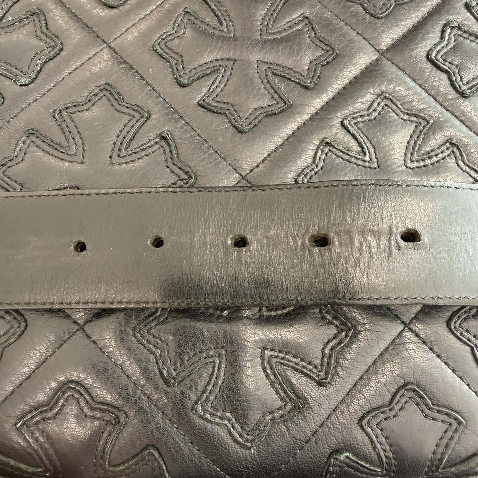 CHROME HEARTS 1.5 OTJ Leather Belt Size 38 inch クロムハーツ 1.5 OTJ レザーベルト サイズ38インチ